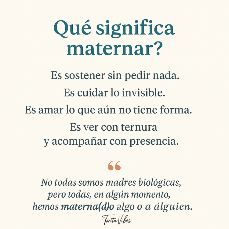 Cuando el alma ya fue madre muchas veces